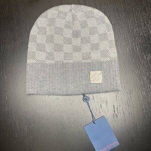 Louis Vuitton Gray Knit Beanie